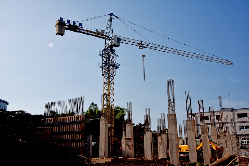 Ground-up construction site